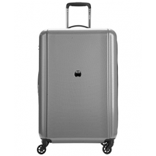 Delsey Luggage Ez Glide 25'' 4 Wheel Expandable Spinner, Silver