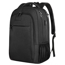 Anti Theft Laptop Backpack, Business Travel Laptop Backpack with USB Charging Port for Women and Men, Water Resistant College School Computer Backpack Daypack Fits 15.6 Inch Laptop and Notebook