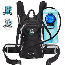 Atlapa Sports lightweight Hydration Water Backpack 2L TPU Leak Proof Water Bladder Insulated Pocket Keeps Liquids Cold Adjustable Straps Daypack for Hiking Skiing, Running, Cycling