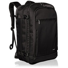 AmazonBasics Carry-On Travel Backpack, Black