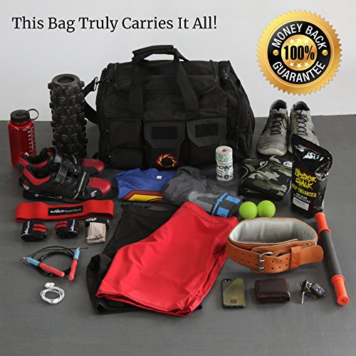 gym bag with water bottle holder
