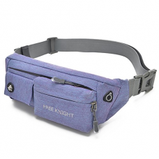 FREEMASTER Sports Waist Bag Waterproof Fanny Pack Running Belt Bum Bags for Women Man Travel iPhone 6S 6 Plus Money Pouch Lumbar Packs (Purple)
