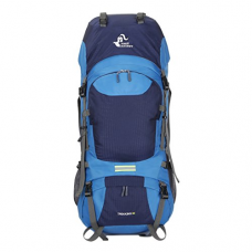 Free Knight 60L Hiking Backpack Mountaineering Camping Trekking Travel Bag Large Capacity Rucksack Internal Frame Water Resistant for Outdoor, Navy Blue