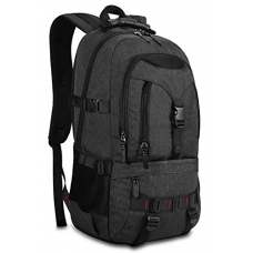 KAKA Terylene Fabric Backpack for 17-Inch Laptops Black New