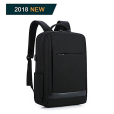 Business Laptop Backpack with usb charging port 15.6 inch waterproof for men and women(black)
